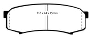 EBC Brakes DP6993 6000 Series Greenstuff Truck/SUV Brakes Disc Pads - Truck Part Superstore