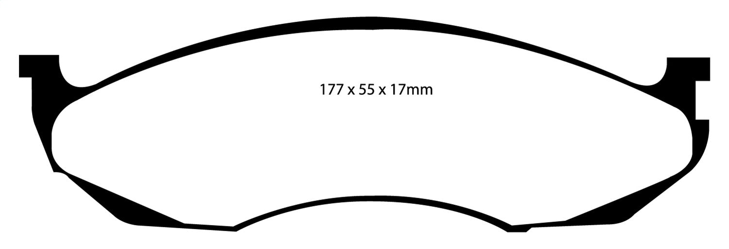 EBC Brakes DP71022 7000 Series Greenstuff Low Dust Truck/SUV Brake Pads - Truck Part Superstore