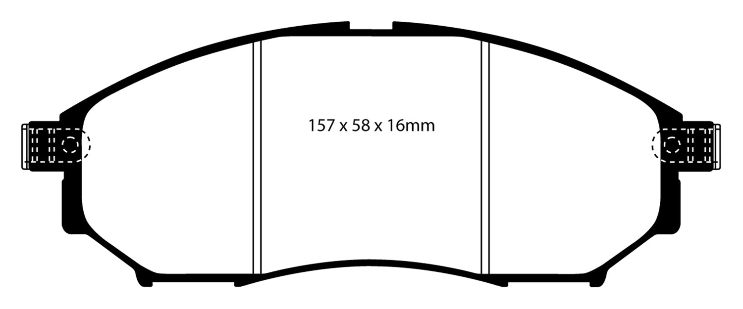 EBC Brakes DP71671 7000 Series Greenstuff Low Dust Truck/SUV Brake Pads - Truck Part Superstore