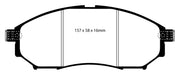 EBC Brakes DP71671 7000 Series Greenstuff Low Dust Truck/SUV Brake Pads - Truck Part Superstore