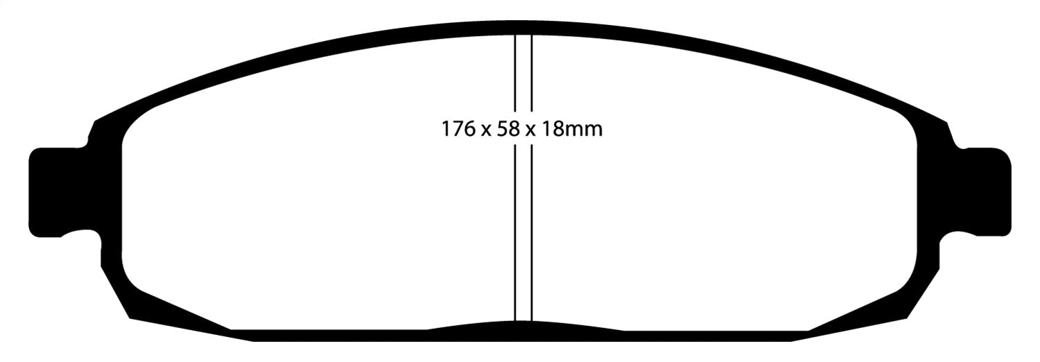 EBC Brakes DP71732 7000 Series Greenstuff Low Dust Truck/SUV Brake Pads - Truck Part Superstore