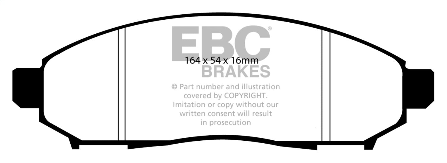 EBC Brakes DP71747 7000 Series Greenstuff Low Dust Truck/SUV Brake Pads - Truck Part Superstore