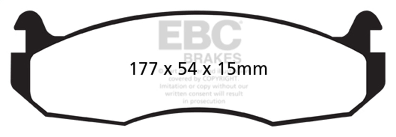 EBC Brakes DP71786 7000 Series Greenstuff Low Dust Truck/SUV Brake Pads - Truck Part Superstore