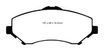 EBC Brakes DP71798 7000 Series Greenstuff Low Dust Truck/SUV Brake Pads - Truck Part Superstore