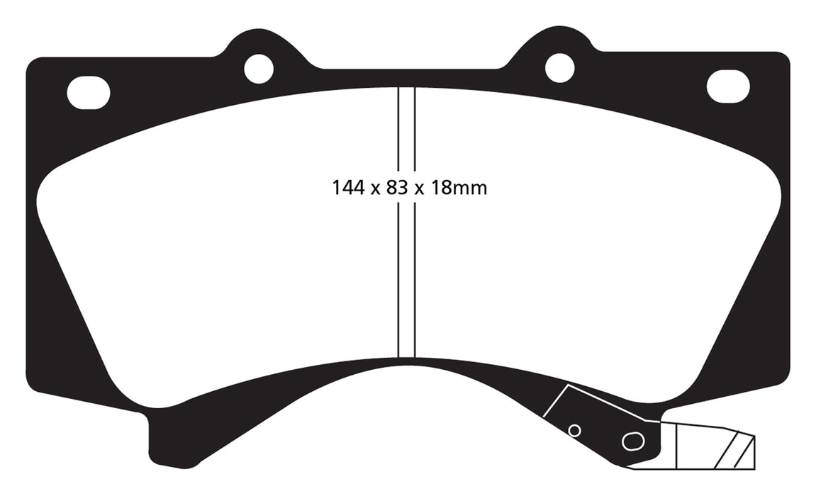 EBC Brakes DP71815 7000 Series Greenstuff Low Dust Truck/SUV Brake Pads - Truck Part Superstore