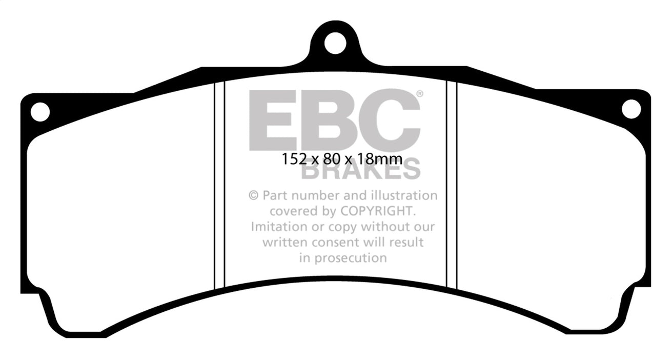 EBC Brakes DP9005 Orangestuff 9000 Series Race Brake Pads; Pad Code CP3894D51; Caliper CP5060-10; - Truck Part Superstore