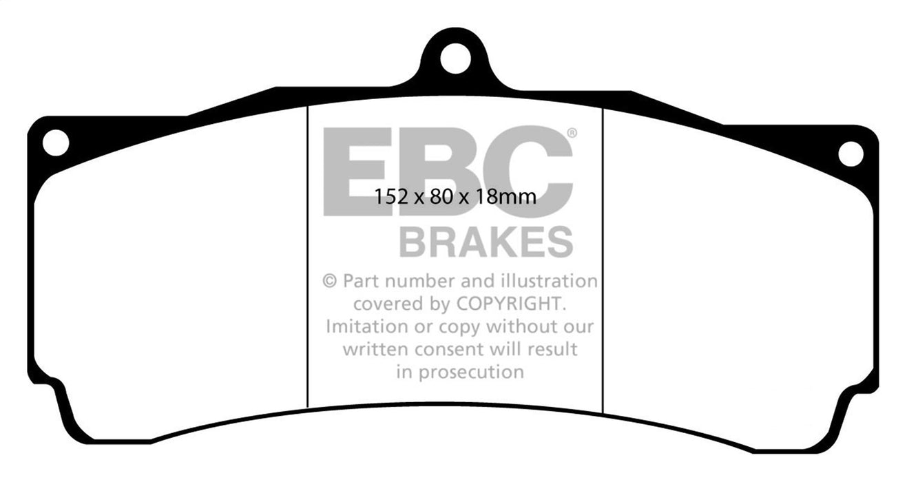 EBC Brakes DP9006 Orangestuff 9000 Series Race Brake Pads; Pad Code CP3894D54; Caliper CP5060-2; - Truck Part Superstore