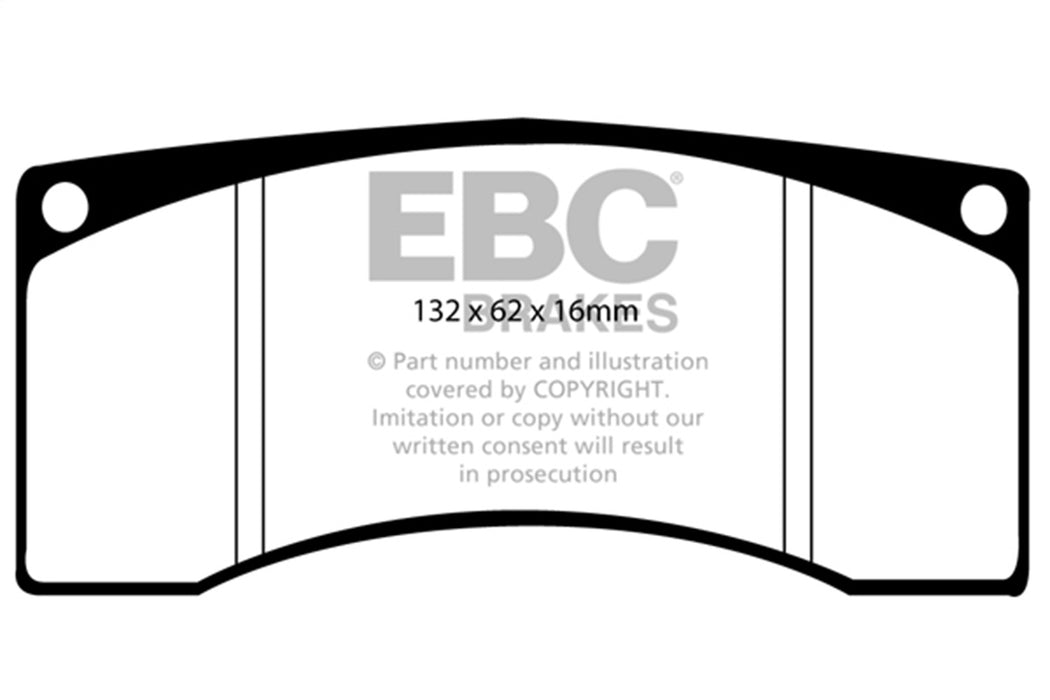 EBC Brakes DP9016 Orangestuff 9000 Series Race Brake Pads; FMSI Pad No. DR005; - Truck Part Superstore