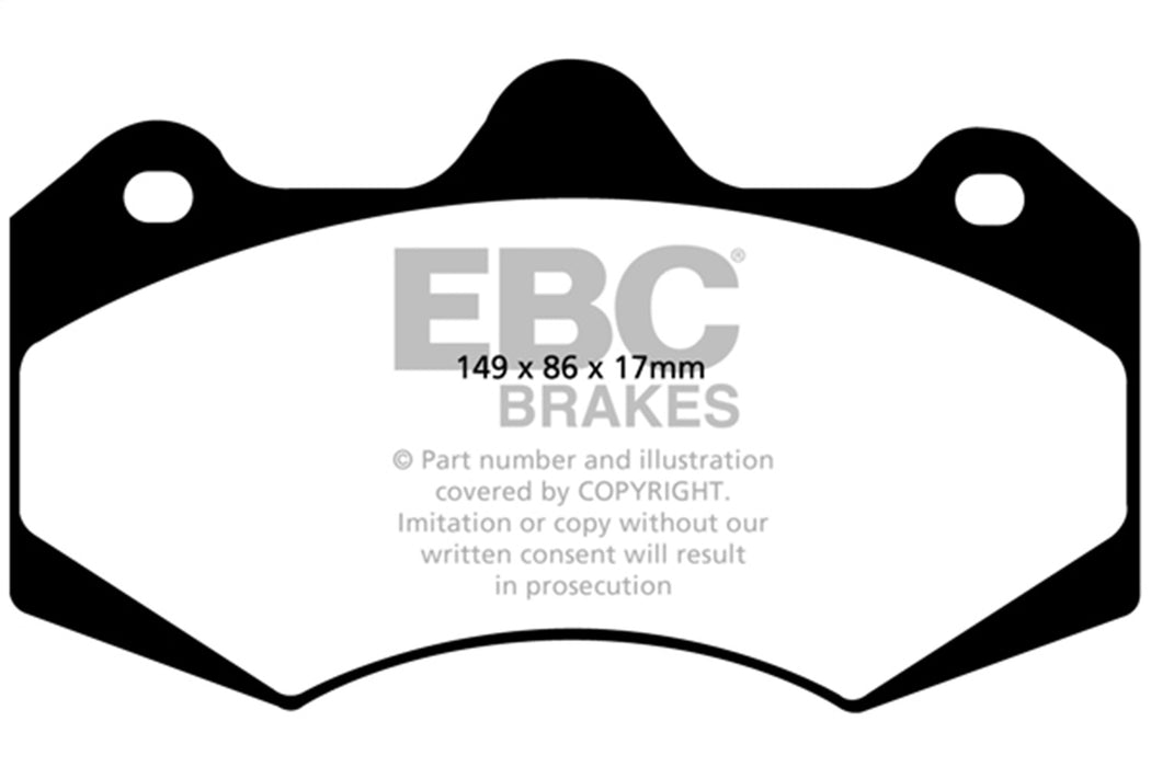 EBC Brakes DP9042 Orangestuff 9000 Series Race Brake Pads; 370mm Dia.; - Truck Part Superstore