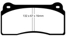 EBC Brakes DP91110 Orangestuff 9000 Series Race Brake Pads - Truck Part Superstore