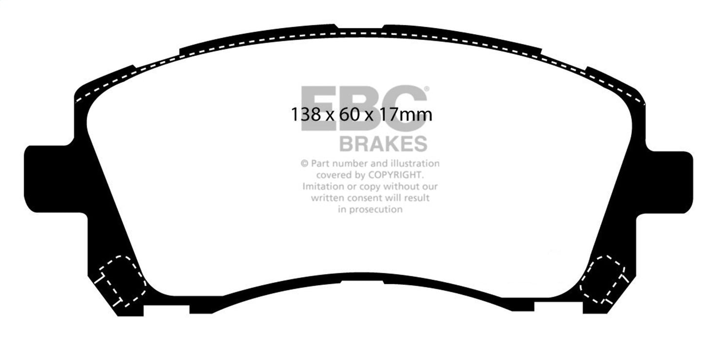 EBC Brakes DP91134 Orangestuff 9000 Series Race Brake Pads - Truck Part Superstore