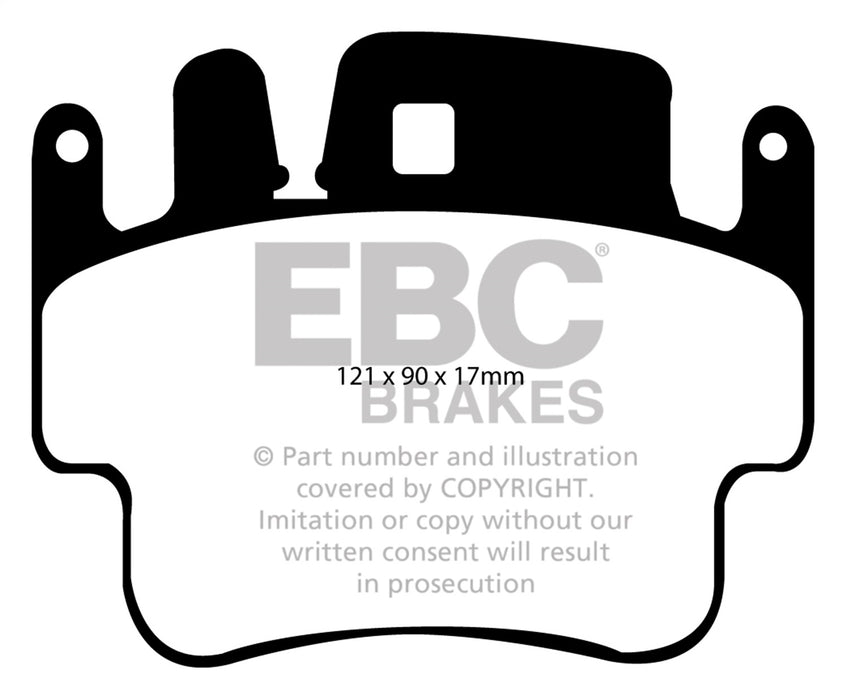 EBC Brakes DP91514 Orangestuff 9000 Series Race Brake Pads; FMSI Pad No. D917; - Truck Part Superstore