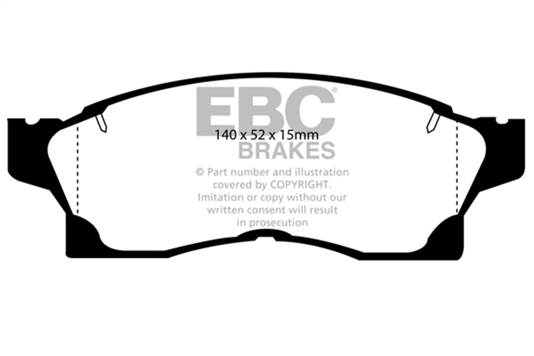 EBC Brakes UD1936 Ultimax OEM Replacement Brake Pads; - Truck Part Superstore