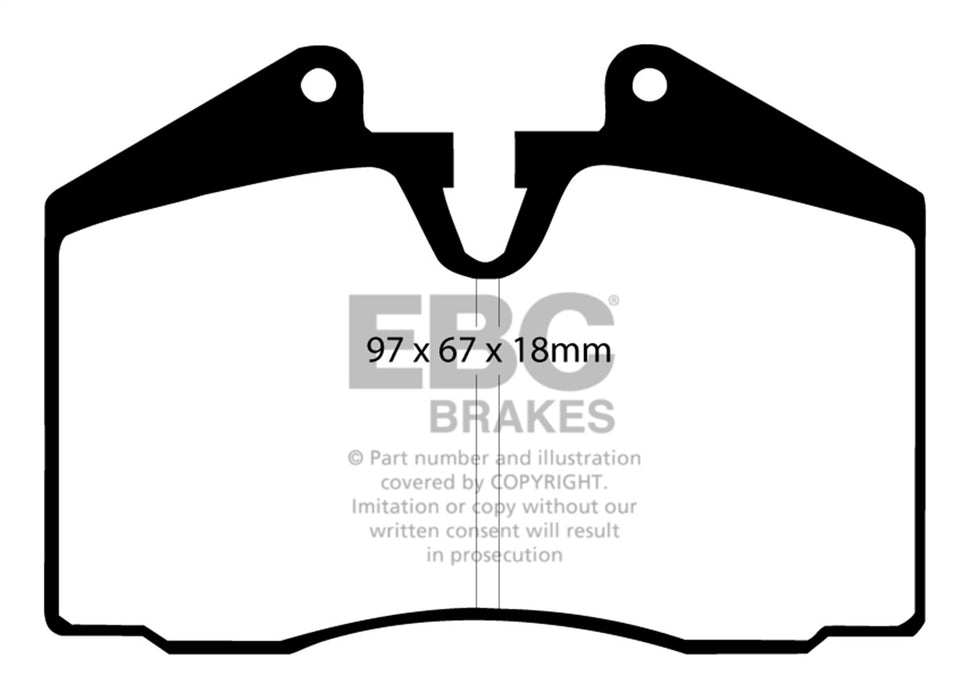 EBC Brakes DP9612 Orangestuff 9000 Series Race Brake Pads - Truck Part Superstore