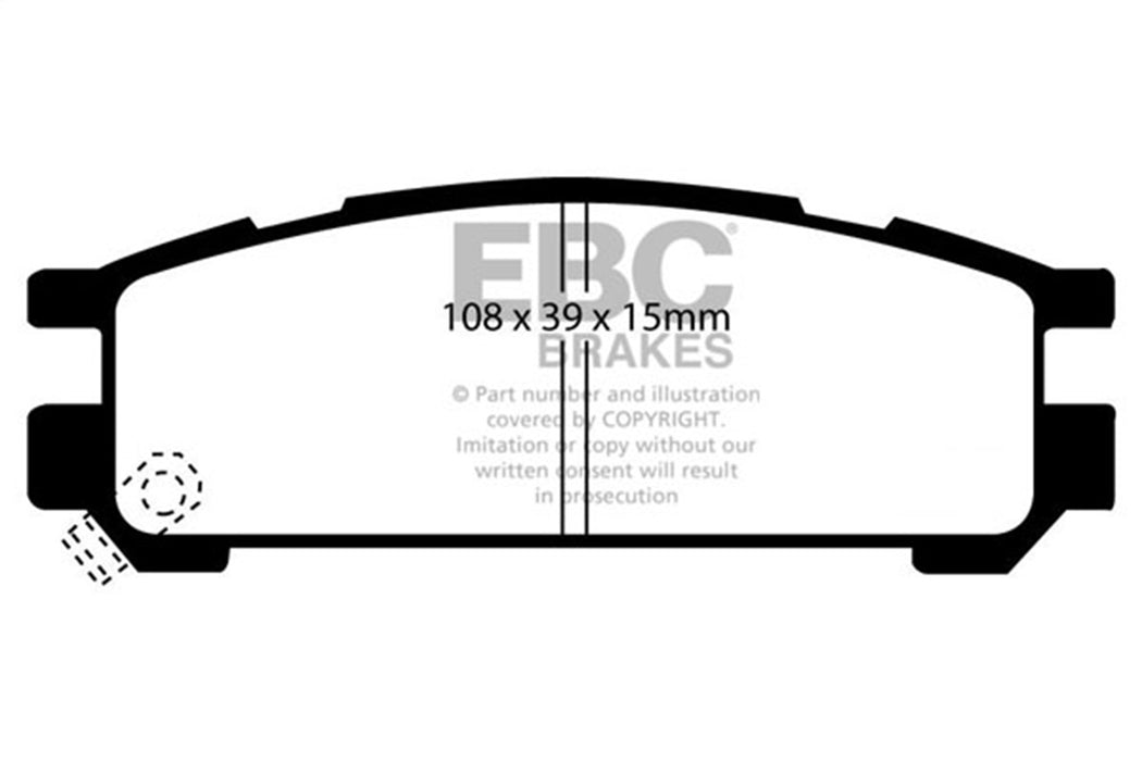 EBC Brakes DP9821 Orangestuff 9000 Series Race Brake Pads - Truck Part Superstore