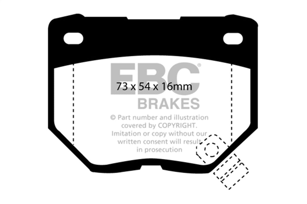 EBC Brakes DP9826 Orangestuff 9000 Series Race Brake Pads - Truck Part Superstore