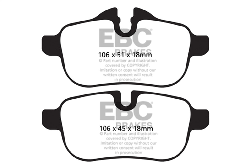 EBC Brakes DP52046NDX Bluestuff NDX Full Race Brake Pads - Truck Part Superstore