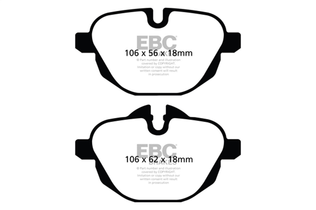 EBC Brakes DP52047NDX Bluestuff NDX Full Race Brake Pads - Truck Part Superstore