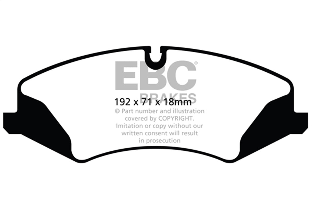 EBC Brakes DP72123 7000 Series Greenstuff Low Dust Truck/SUV Brake Pads - Truck Part Superstore