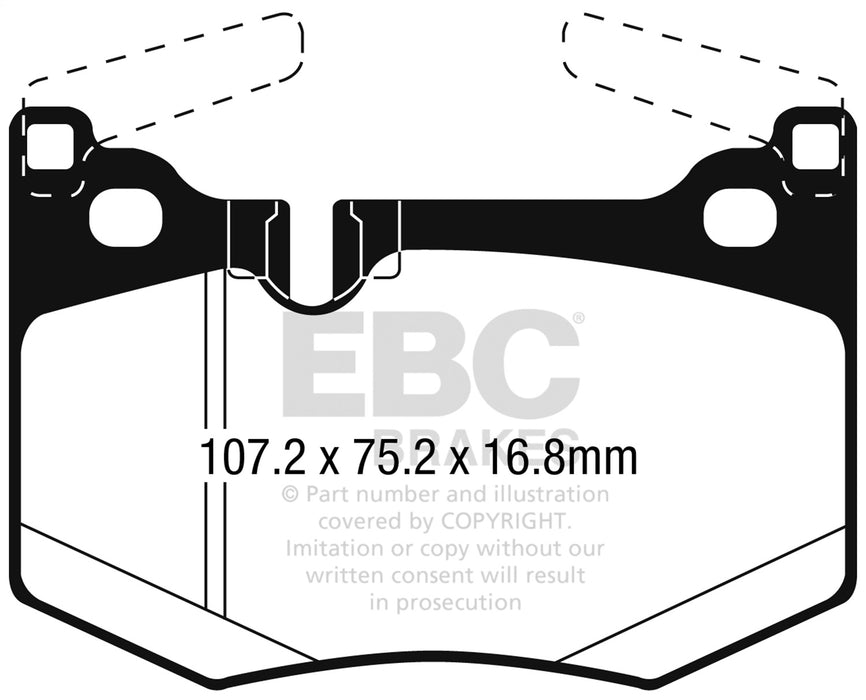 EBC Brakes DP52261NDX Bluestuff NDX Full Race Brake Pads - Truck Part Superstore