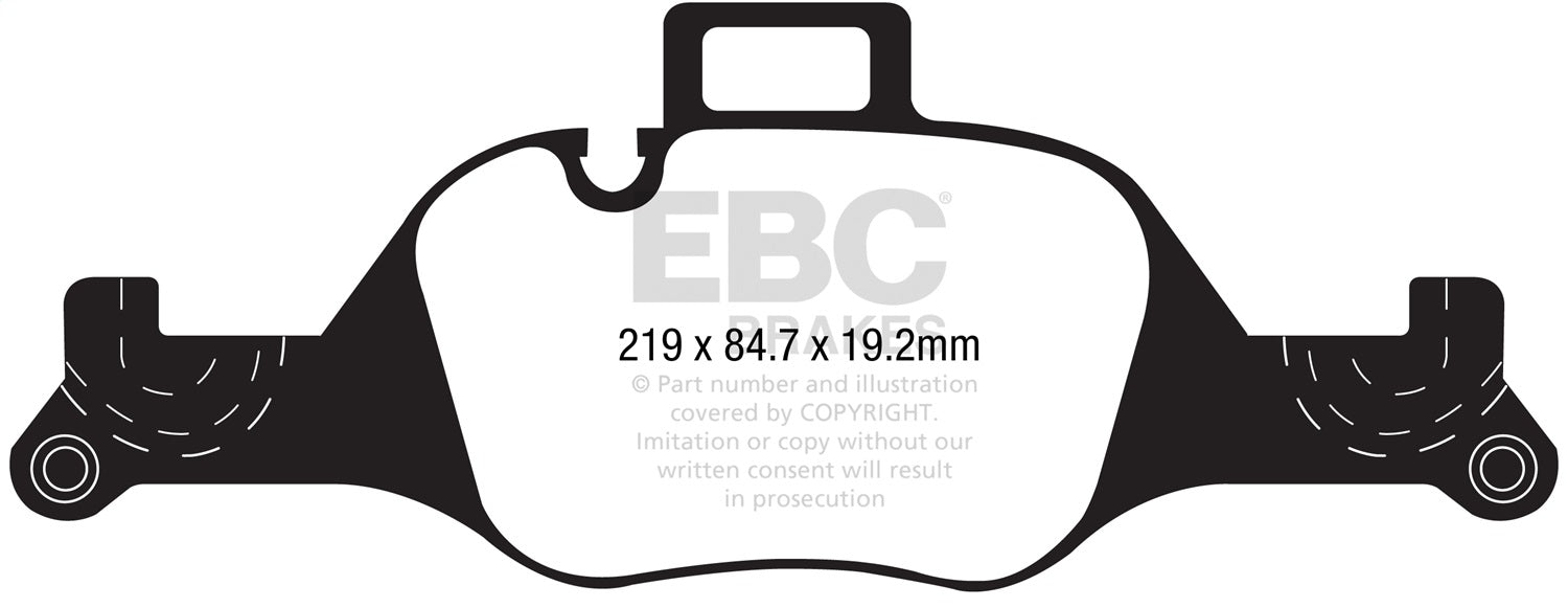 EBC Brakes DP42289R Yellowstuff Street And Track Brake Pads - Truck Part Superstore