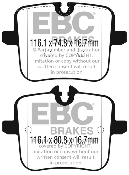 EBC Brakes DP52320NDX Bluestuff NDX Full Race Brake Pads; FMSI Pad No. D2059; - Truck Part Superstore