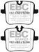 EBC Brakes DP52320NDX Bluestuff NDX Full Race Brake Pads; FMSI Pad No. D2059; - Truck Part Superstore