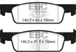 EBC Brakes DP22335 Greenstuff 2000 Series Sport Brake Pads; FMSI Pad No. D1830; - Truck Part Superstore