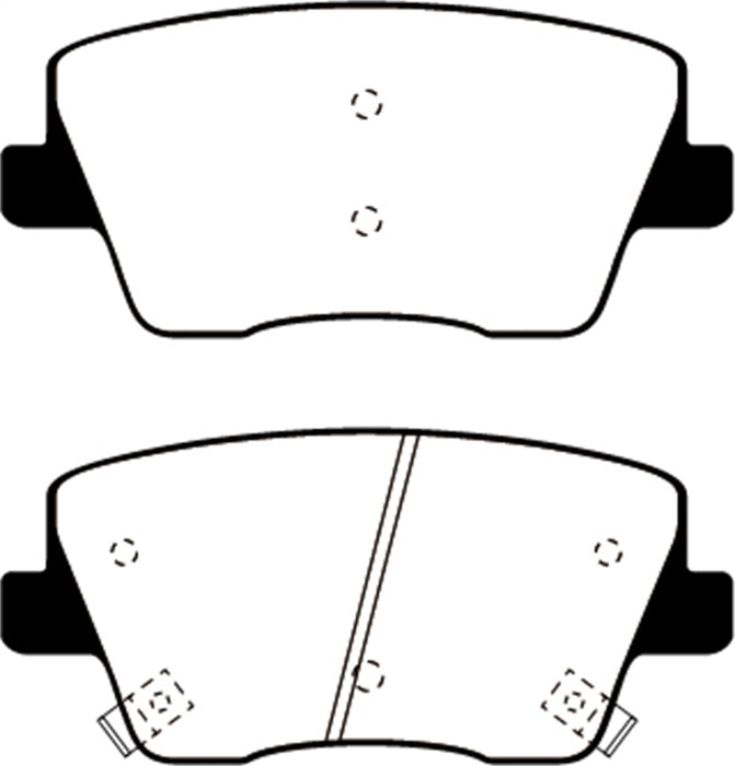 EBC Brakes DP52344NDX Bluestuff NDX Full Race Brake Pads - Truck Part Superstore