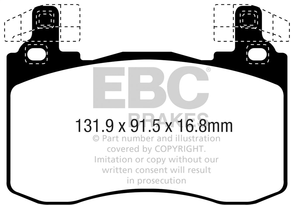 EBC Brakes DP52356NDX Bluestuff NDX Full Race Brake Pads - Truck Part Superstore