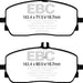 EBC Brakes DP42390R Yellowstuff Street And Track Brake Pads; Front; FMSI Pad No. D2209; - Truck Part Superstore