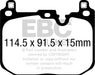 EBC Brakes DP62393 6000 Series Greenstuff Truck/SUV Brakes Disc Pads; Front; - Truck Part Superstore