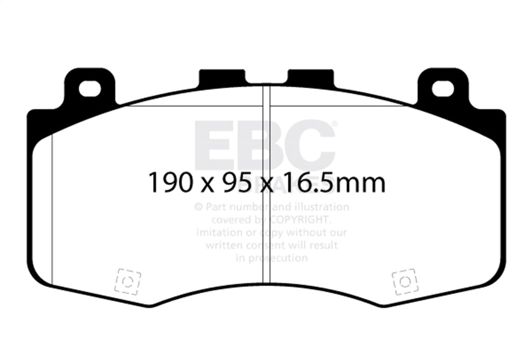 EBC Brakes DP42400R Yellowstuff Street And Track Brake Pads - Truck Part Superstore