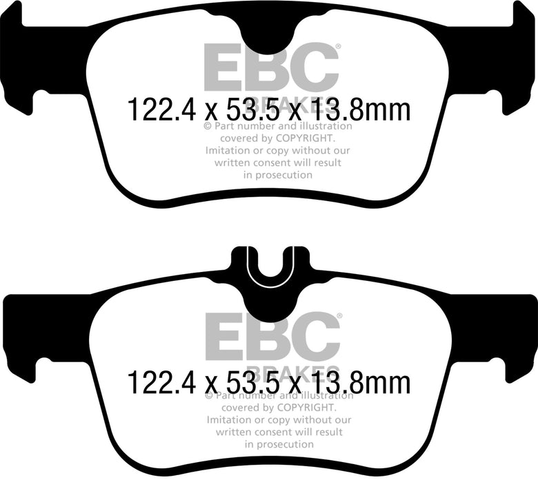 EBC Brakes DP32402C Redstuff Ceramic Low Dust Brake Pads - Truck Part Superstore