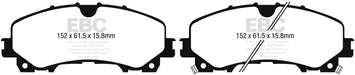 EBC Brakes DP53036NDX Bluestuff NDX Full Race Brake Pads - Truck Part Superstore