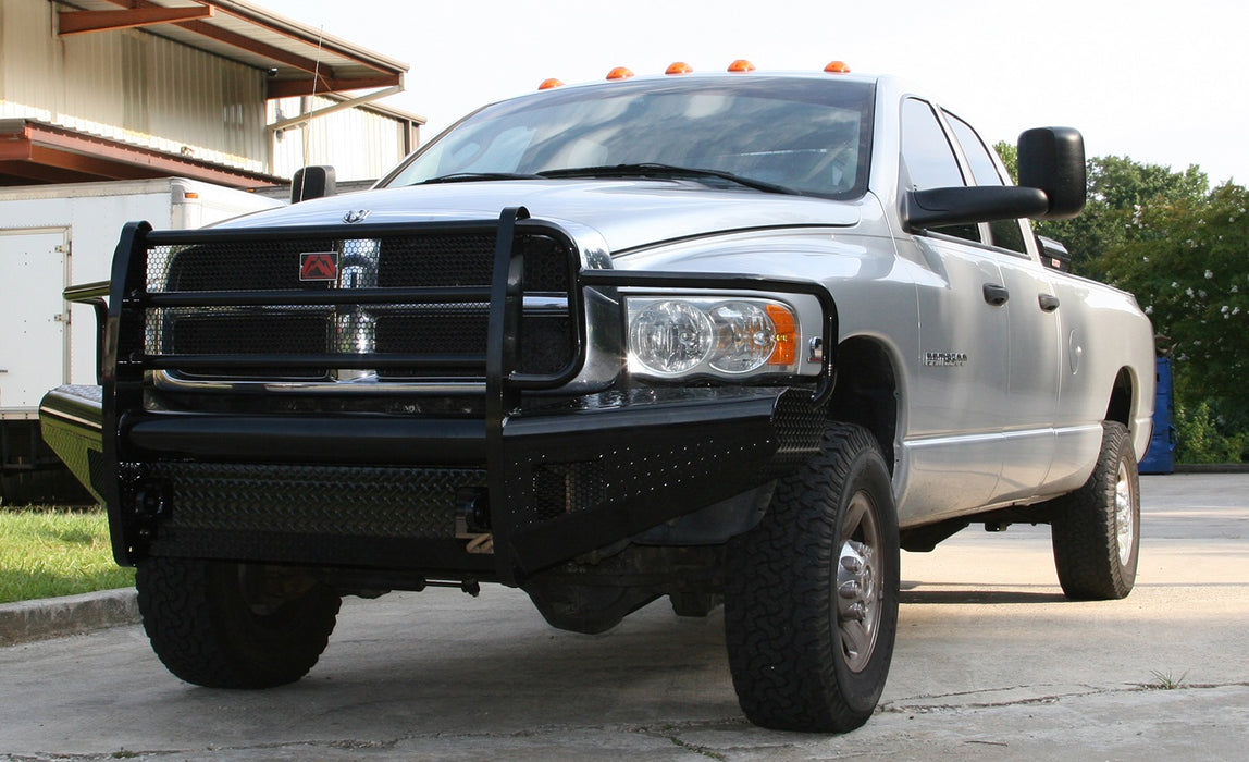 Fab Fours DR03-S1060-1 Black Steel Front Ranch Bumper - Truck Part Superstore