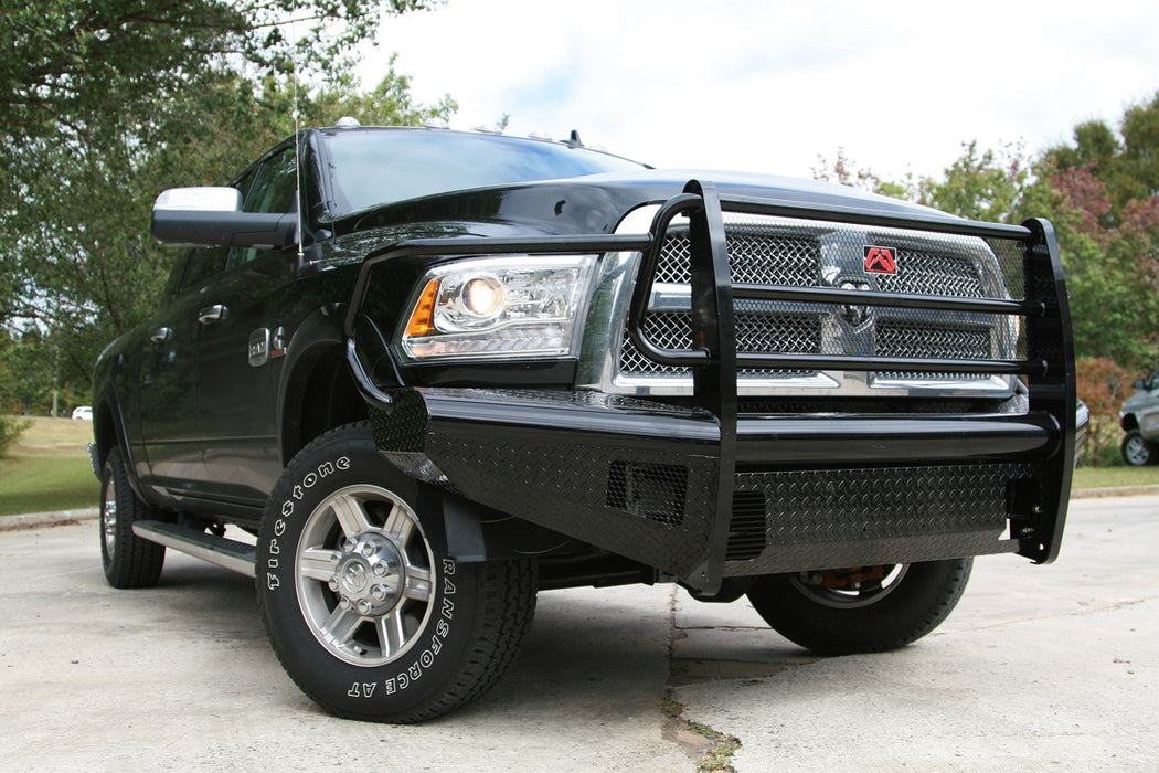 Fab Fours DR06-S1160-1 Black Steel Front Ranch Bumper - Truck Part Superstore