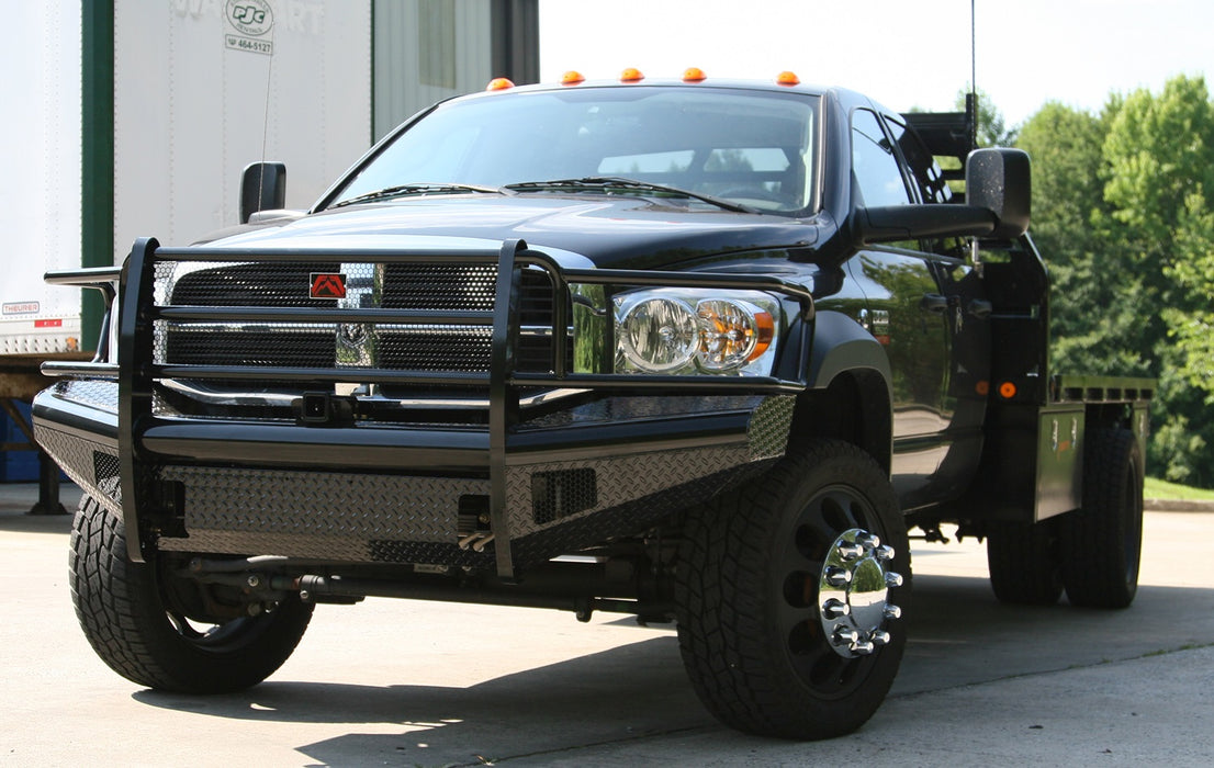 Fab Fours DR06-S1160-1 Black Steel Front Ranch Bumper - Truck Part Superstore