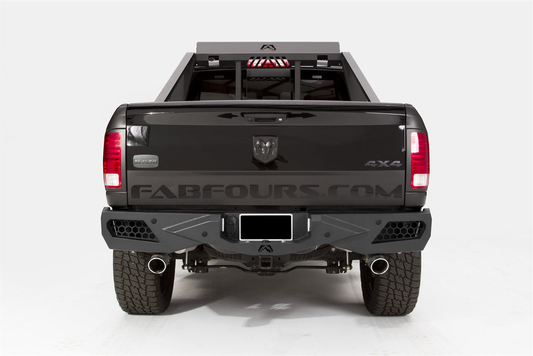 Fab Fours DR09-E2951-B Premium Rear Bumper; Uncoated/Paintable; w/Sensors; [AWSL]; - Truck Part Superstore