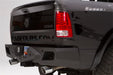 Fab Fours DR09-E2951-1 Premium Rear Bumper; 2 Stage Black Powder Coated; w/Sensors; - Truck Part Superstore