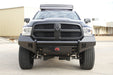Fab Fours DR09-K2461-1 Black Steel Front Ranch Bumper - Truck Part Superstore
