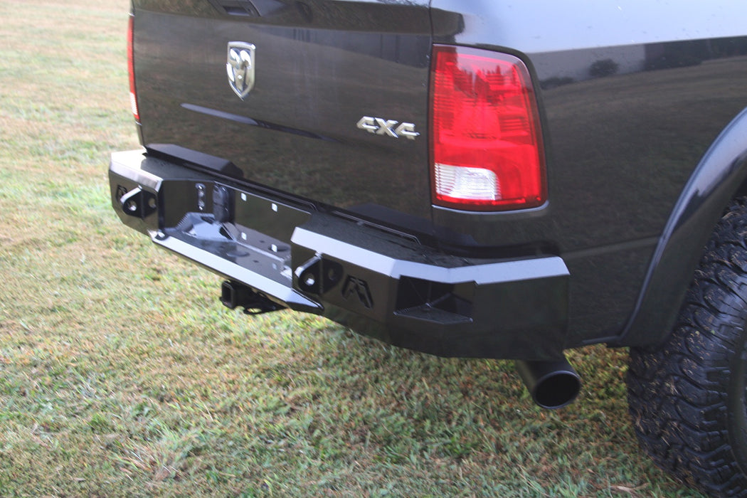 Fab Fours DR09-W2950-B Heavy Duty Rear Bumper; Uncoated/Paintable; Incl. 0.75 in. D-Ring Mount; [AWSL]; - Truck Part Superstore