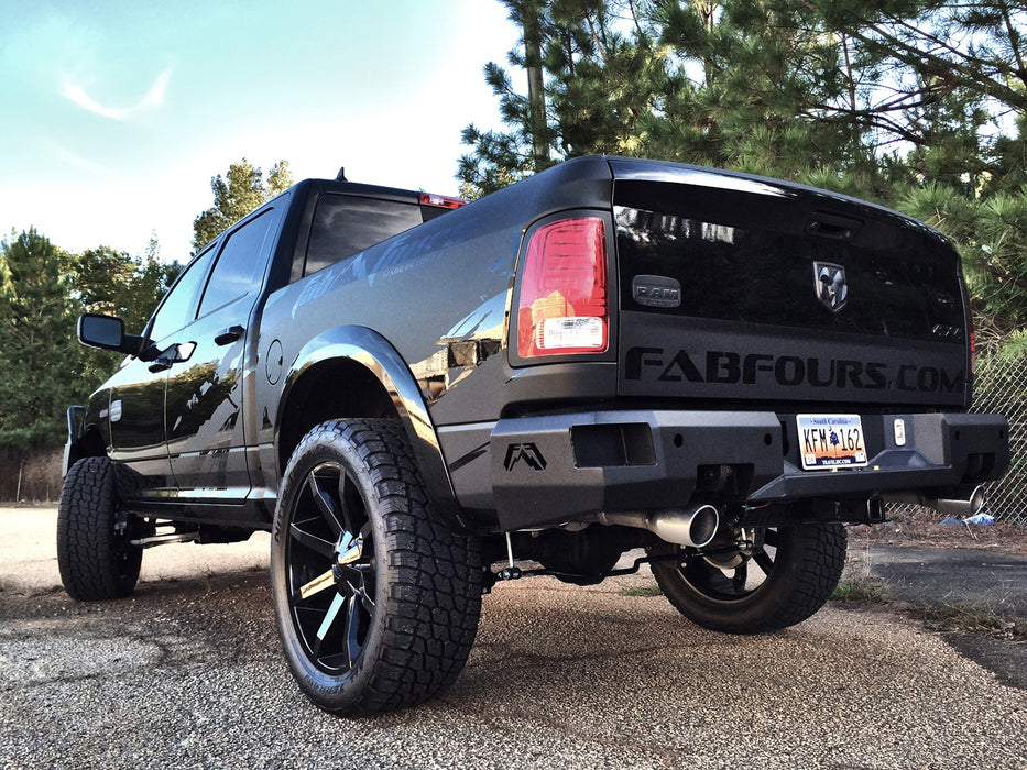 Fab Fours DR09-W2952-B Heavy Duty Rear Bumper; Uncoated/Paintable; w/Sensors; [AWSL]; - Truck Part Superstore
