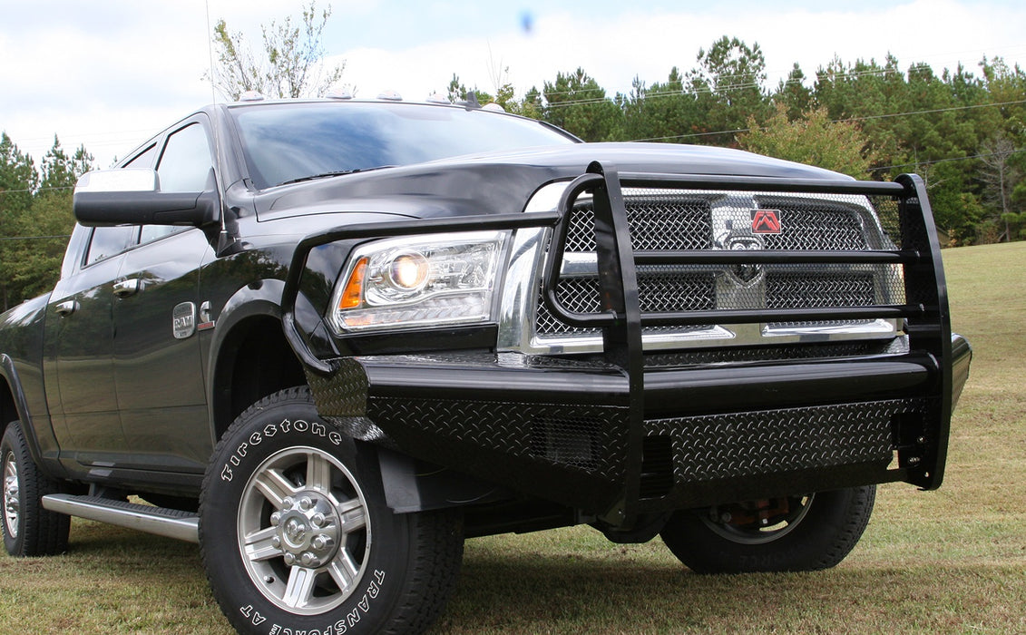 Fab Fours DR10-S2960-1 Black Steel Front Ranch Bumper - Truck Part Superstore