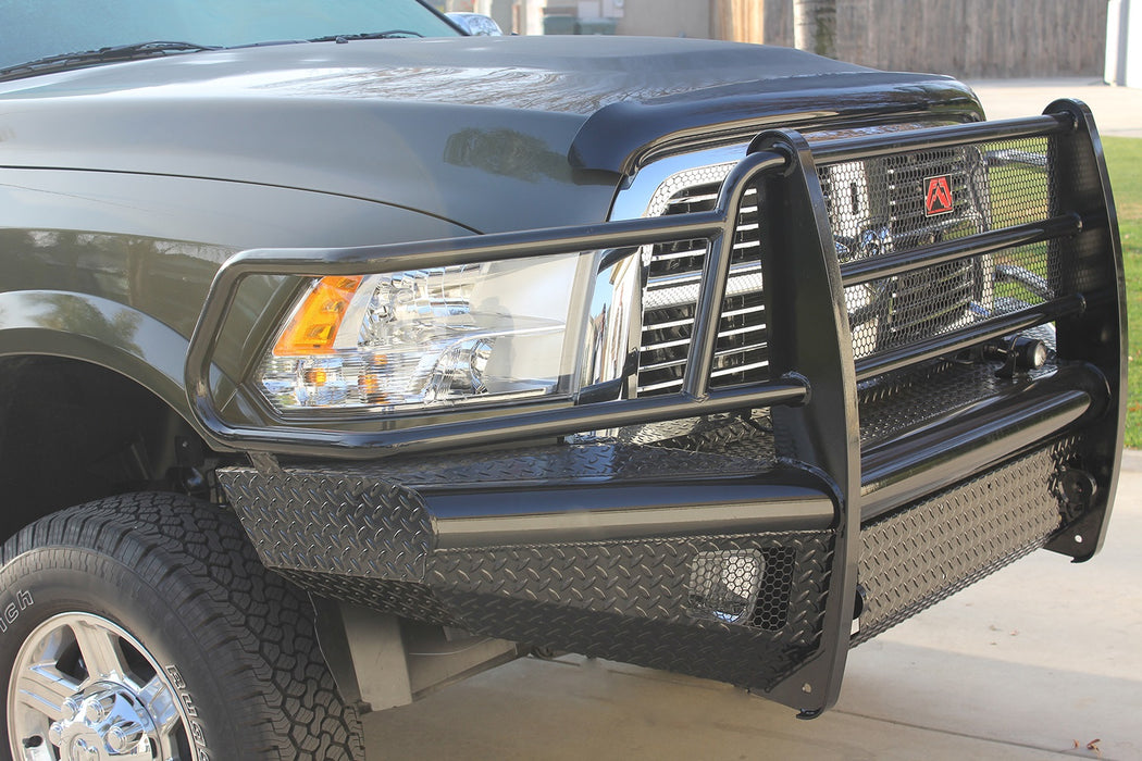 Fab Fours DR10-S2960-1 Black Steel Front Ranch Bumper - Truck Part Superstore