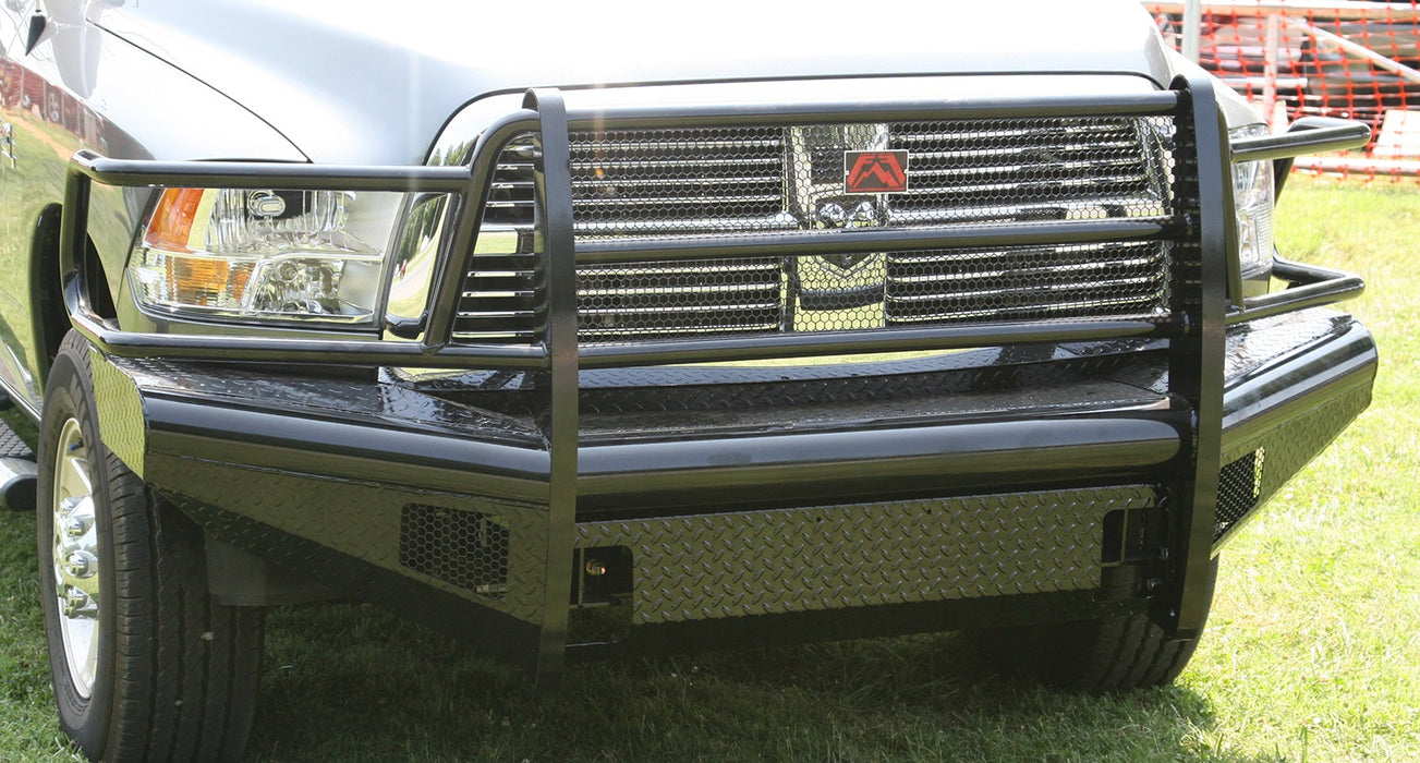 Fab Fours DR10-S2960-1 Black Steel Front Ranch Bumper - Truck Part Superstore