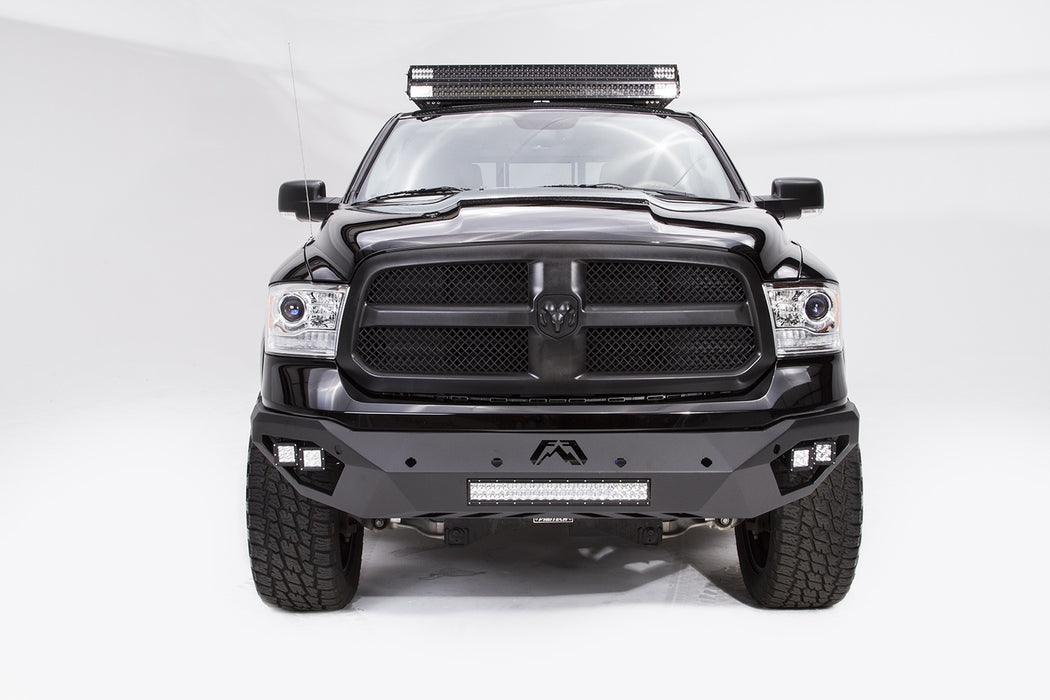 Fab Fours DR13-D2951-1 Vengeance Front Bumper; 2 Stage Black Powder Coated; No Guard; - Truck Part Superstore