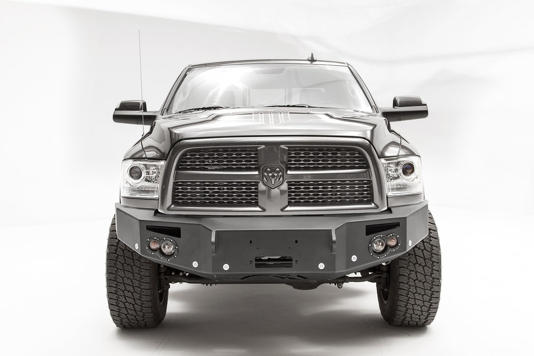 Fab Fours DR16-C4051-1 Premium Winch Front Bumper; 2 Stage Black Powder Coated; w/No Guard; - Truck Part Superstore