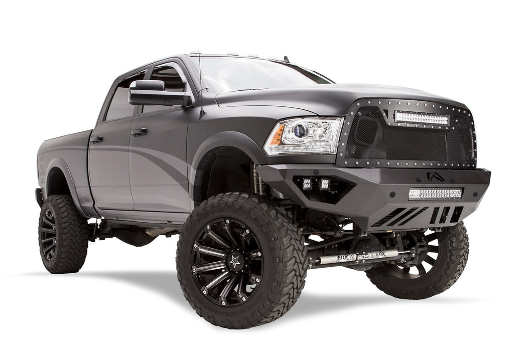Fab Fours DR16-V4051-B Vengeance Front Bumper; Uncoated/Paintable; Sensor Bumper; No Guard; - Truck Part Superstore