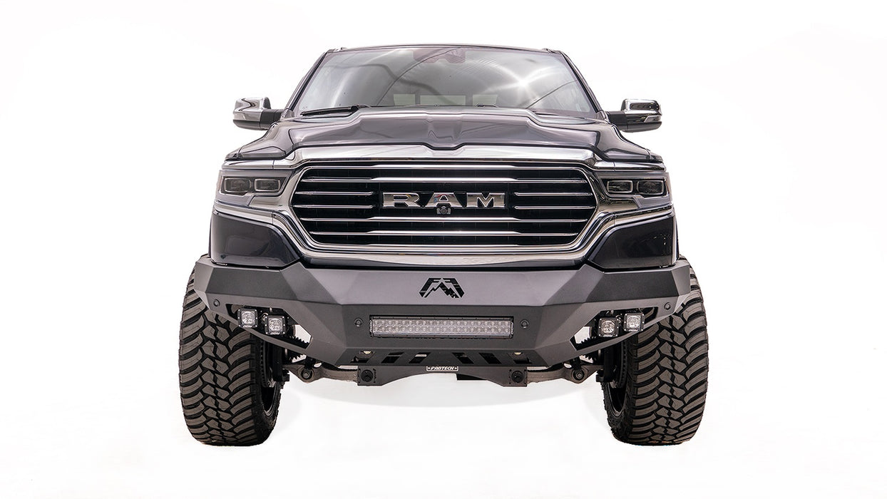 Fab Fours DR19-D4251-B Vengeance Front Bumper; Uncoated/Paintable; No Guard; [AWSL]; - Truck Part Superstore